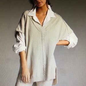 Pilcro v neck tunic pullover
